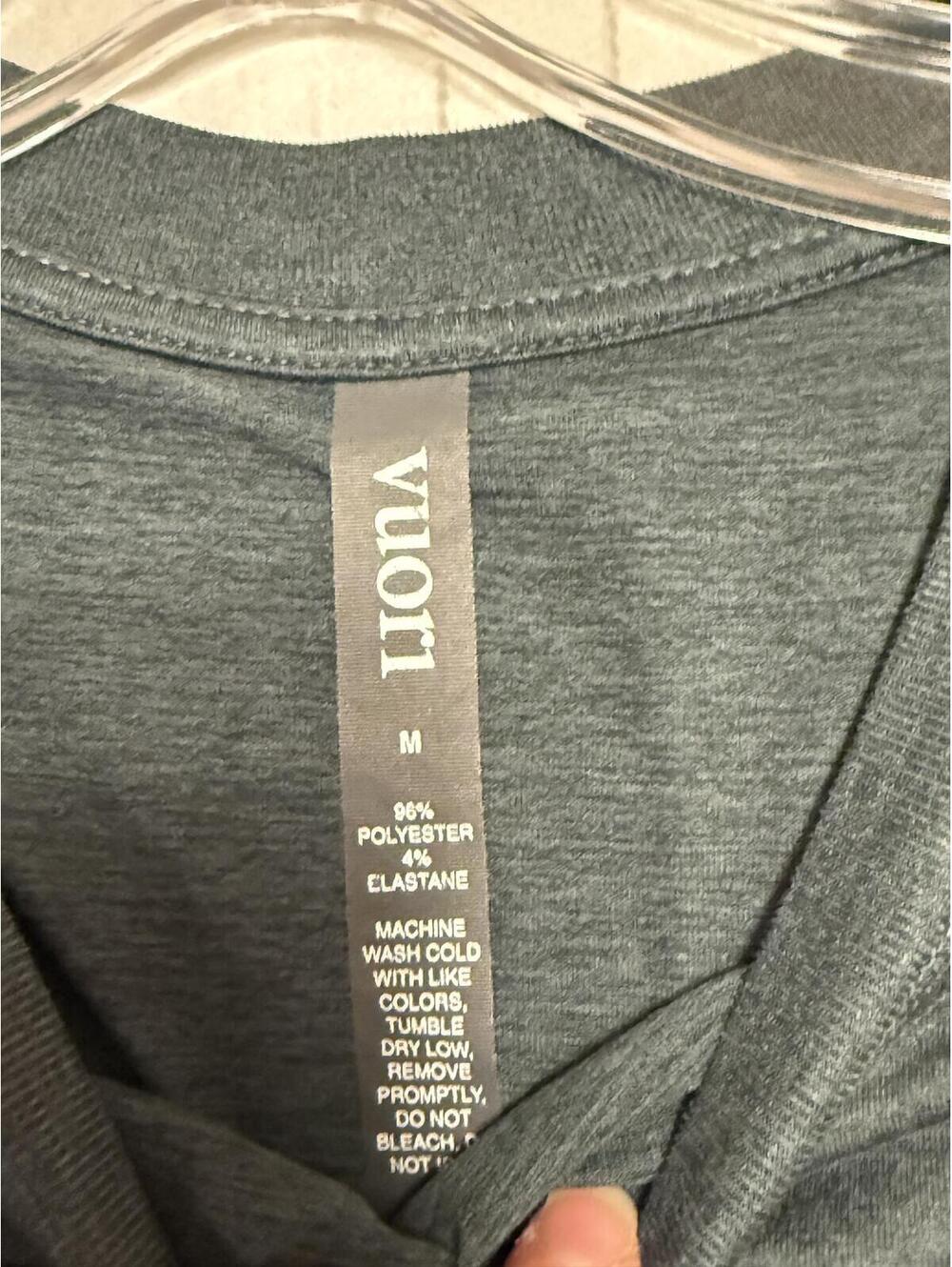 Vuori Daydream Crew Short Sleeve Top | Size M | Ink/Slate Blue Heather - Picture 3 of 7